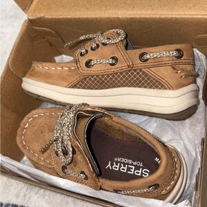 Sperry boys size 6 Brown Boat Shoes